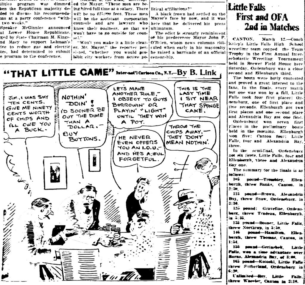 Little Falls First and OFA 2nd in Matches