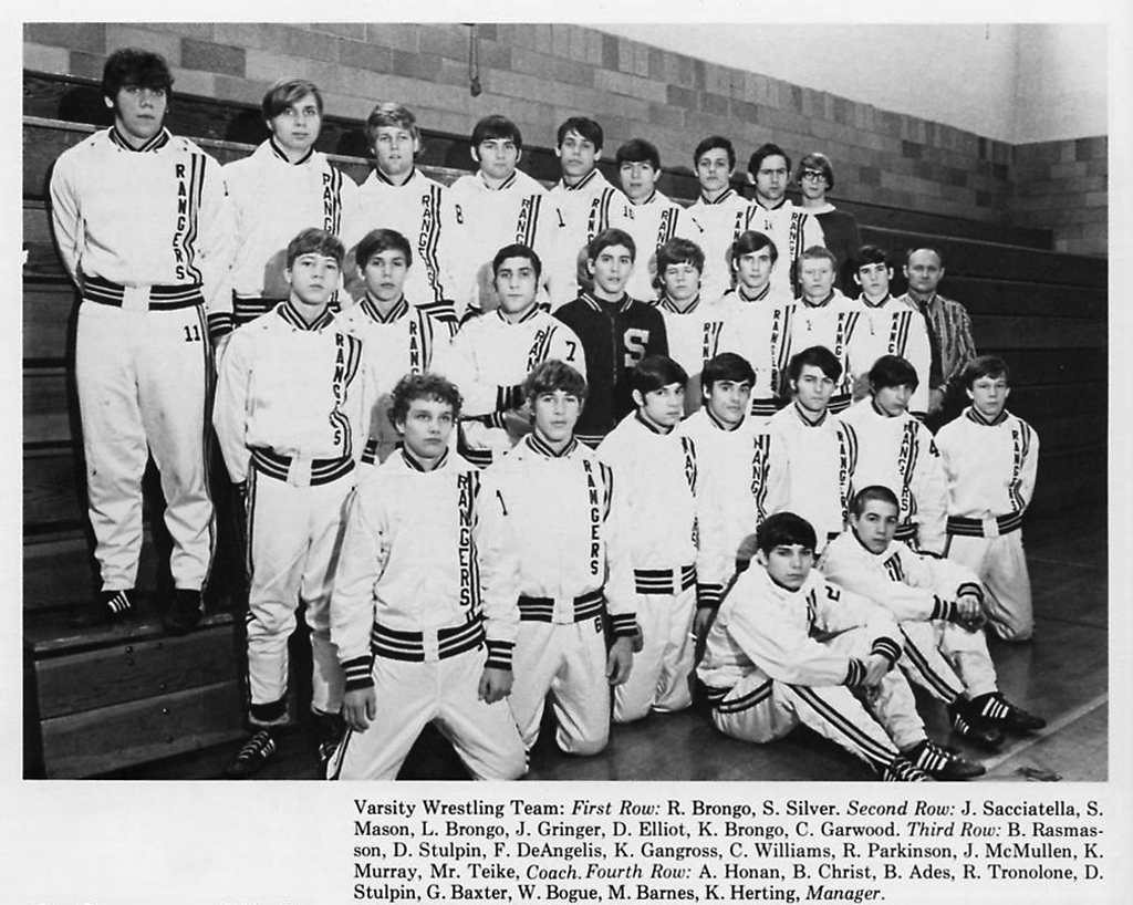 1972-1973 Spencerport Rangers Varsity Wrestling