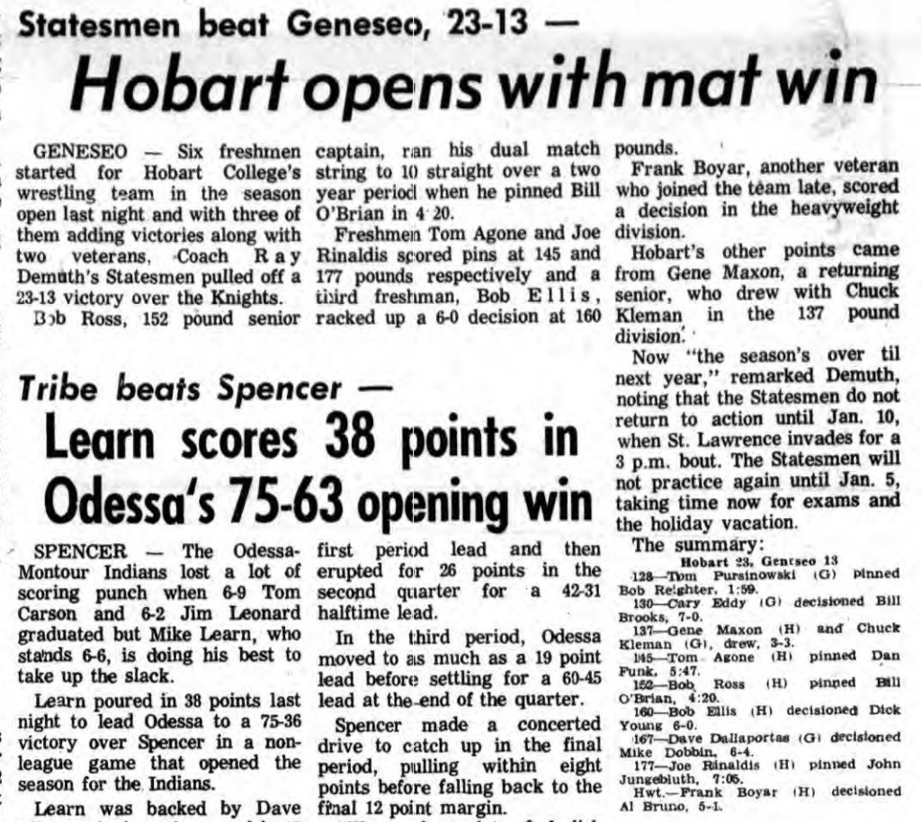 Hobart opens with mat win