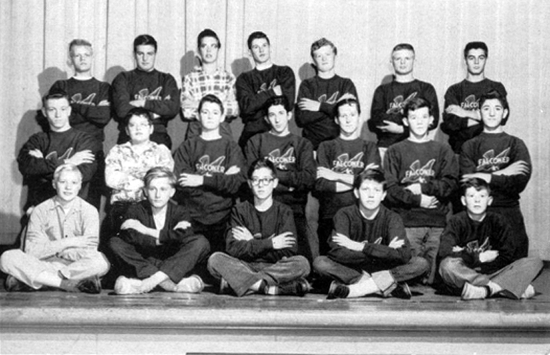 1956-1957 Falconer Golden Falcons Wrestling