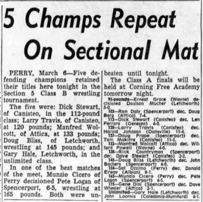 5 Champs Repeat on Sectional Mat