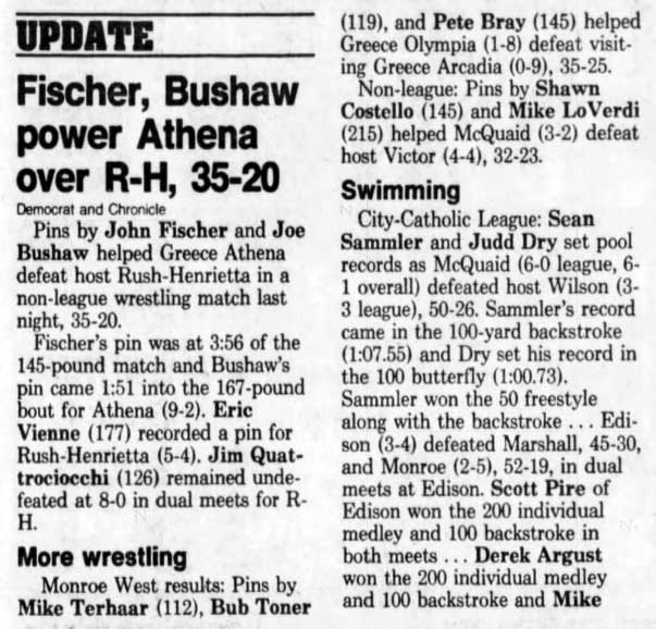 More Wrestling (Monroe West)