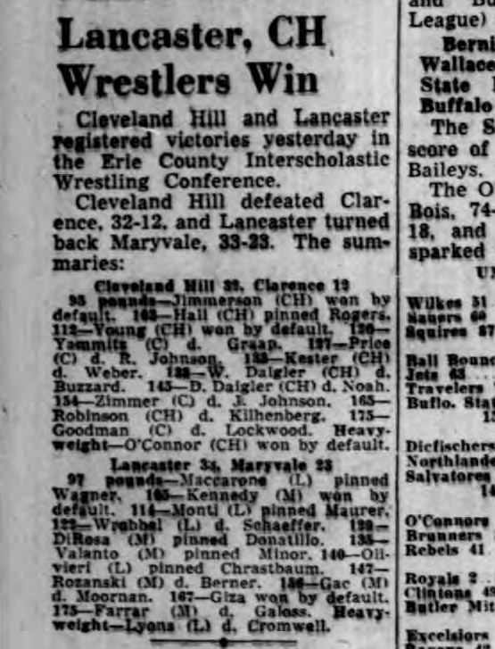 Lancaster Wrestlers Win