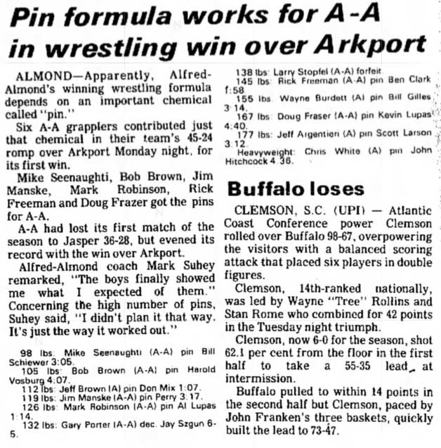 Pin formula works for A-A in wrestling win over Arkport