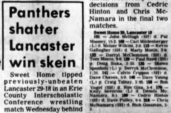 Panthers shatter Lancaster win skein