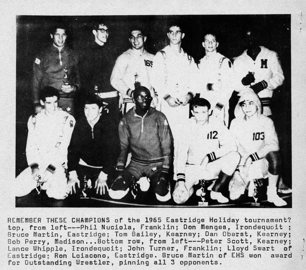 1965 Eastridge Holiday Wrestling Tournament Champions