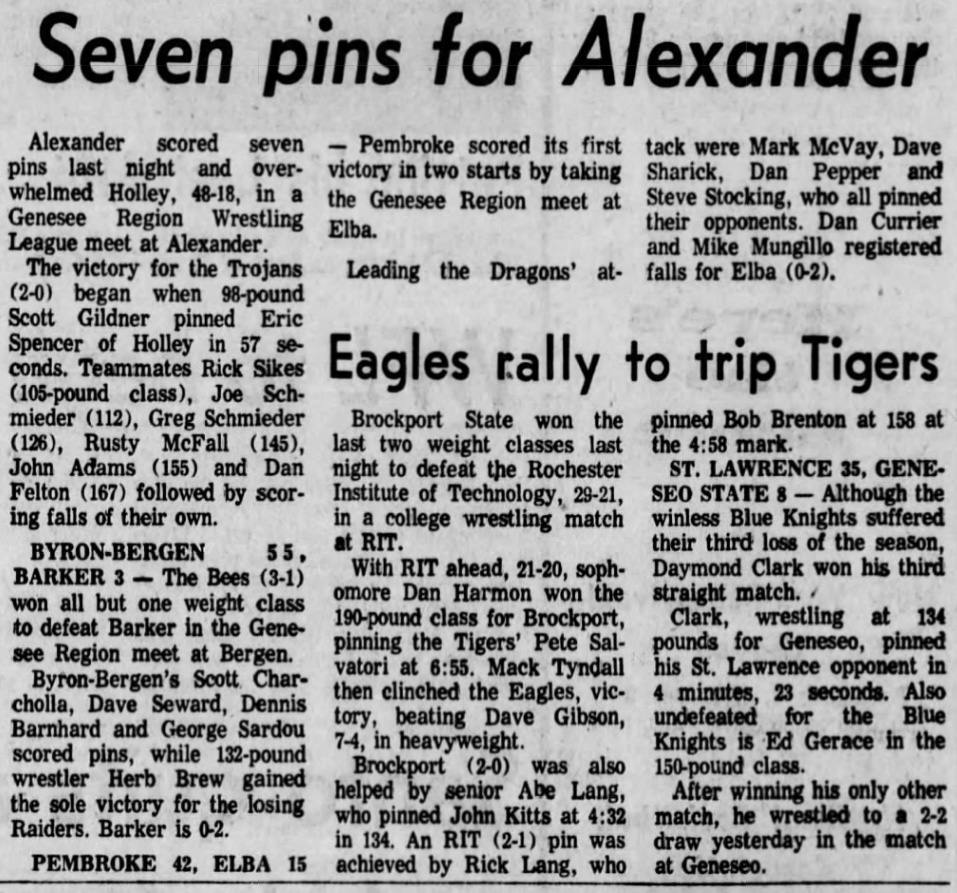 Seven pins for Alexander