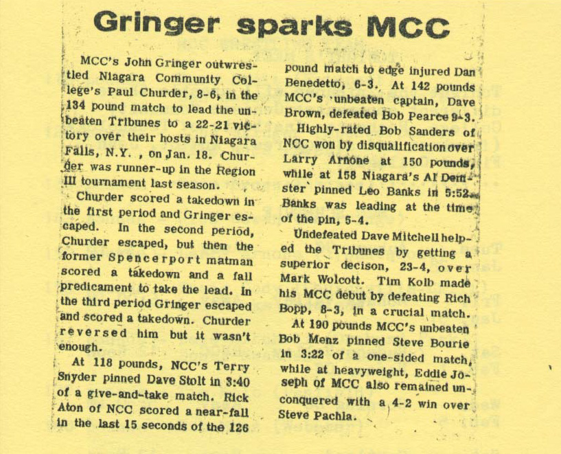 Gringer sparks MCC