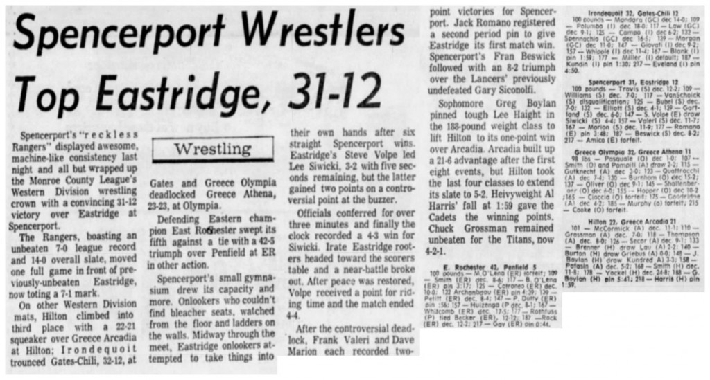 East Rochester swept its fifth