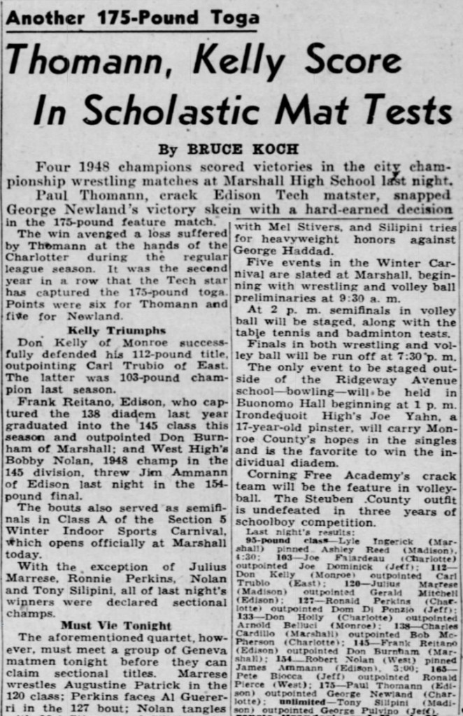 Thomann, Kelly Score in Scholastic Mat Test