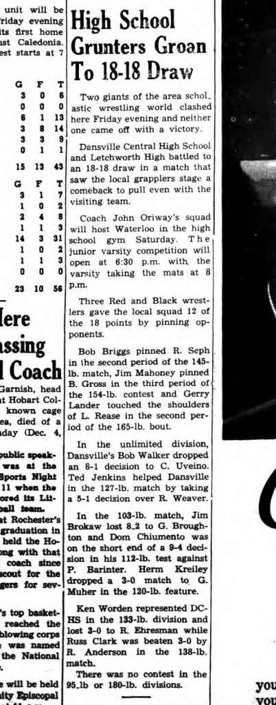 High School Grunters Groan to 18-18 Draw