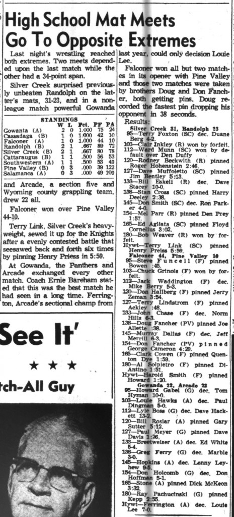 High School Mat Teams Go To Opposite Extremes