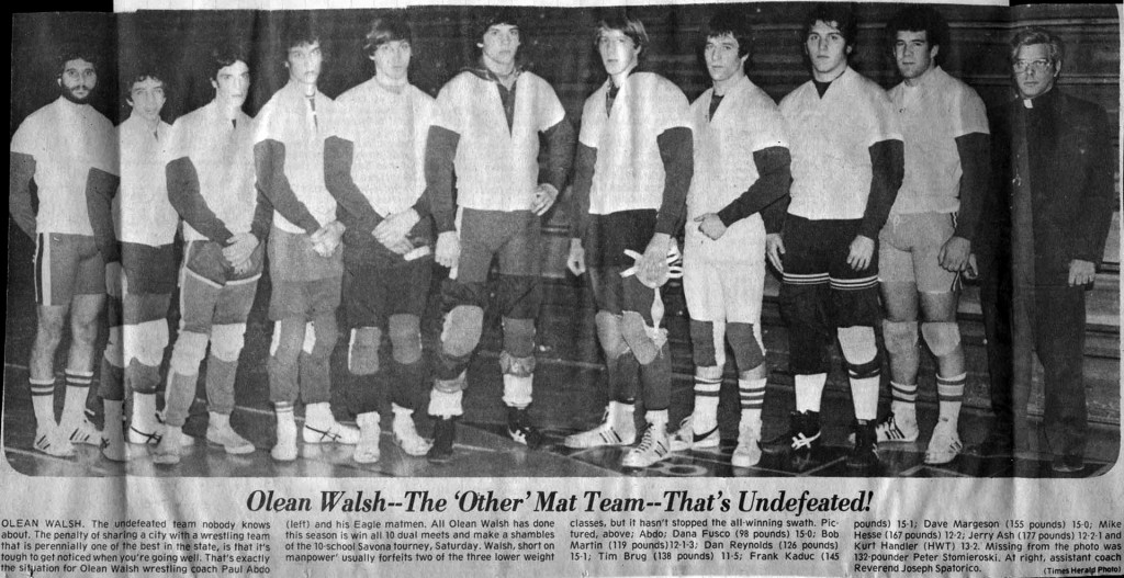 Olean Walsh -- The 'Other' Mat Team -- That's Undefeated!