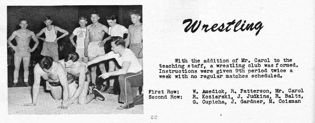 1948-1949 Alexander Trojans Wrestling Club