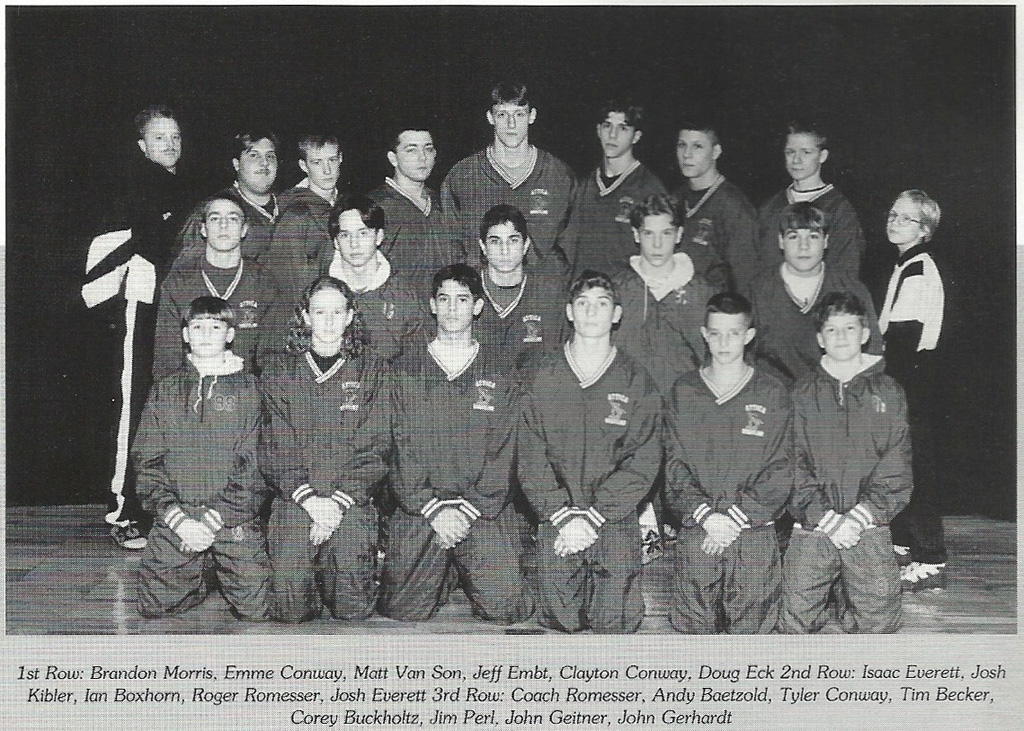 1996-1997 Attica Blue Devils Varsity Wrestling Team