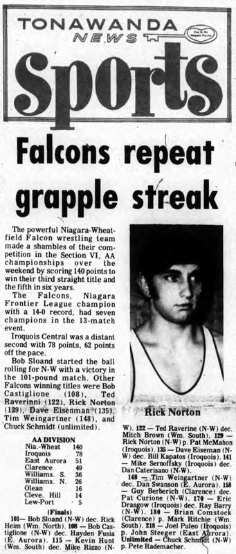 Falcons repeat grapple streak