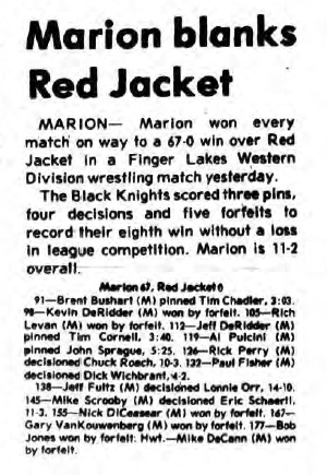 Marion blanks Red Jacket