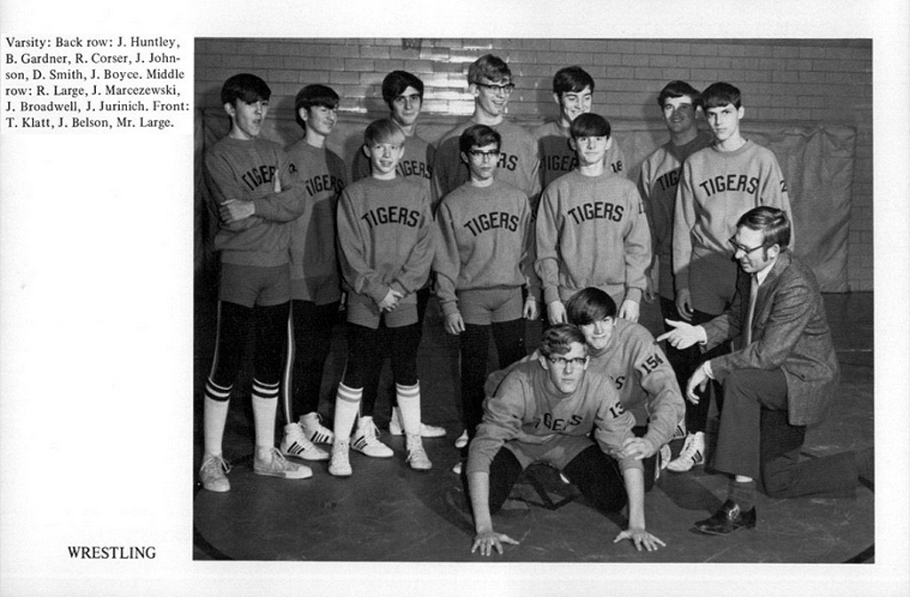 1971-1972 Lyndonville Tigers Varsity Wrestling