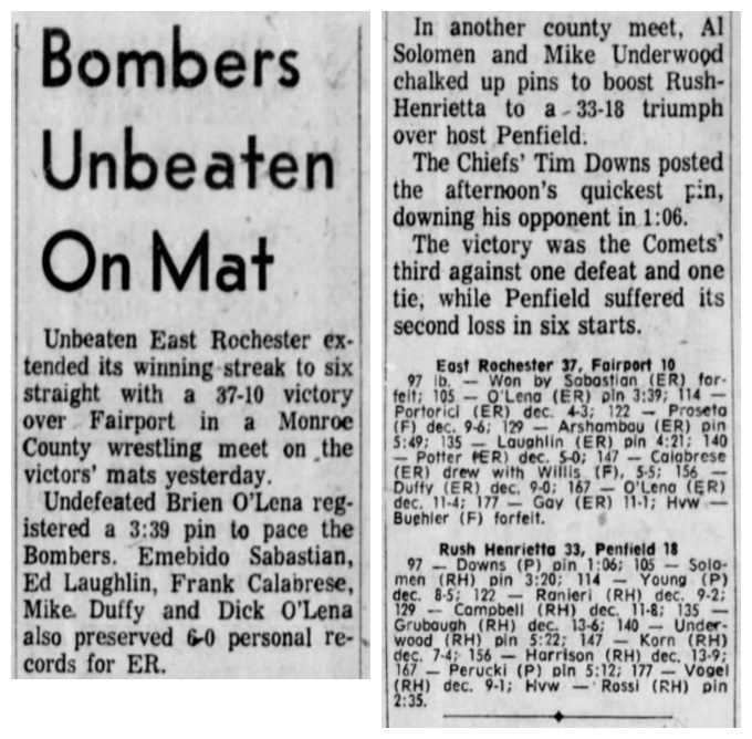 Bombers Unbeaten On Mat