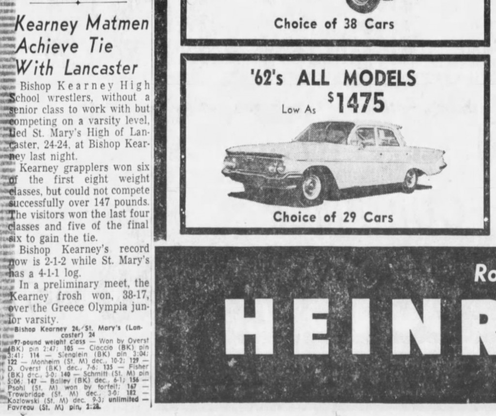 Kearney Matmen Achieve Tie With Lancaster