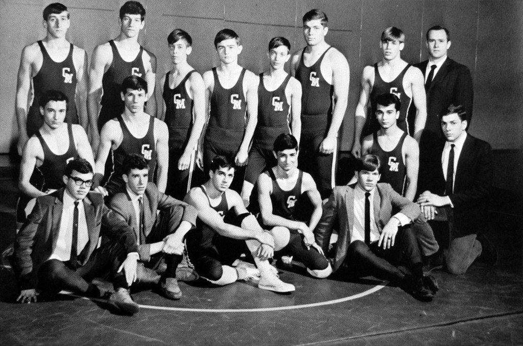 1967-1968 Cardinal Mooney Cardinals Varsity Wrestling