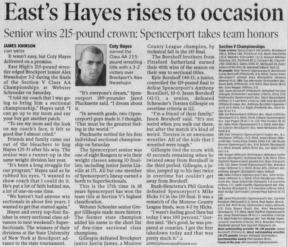 East's Hayes rises to occasion