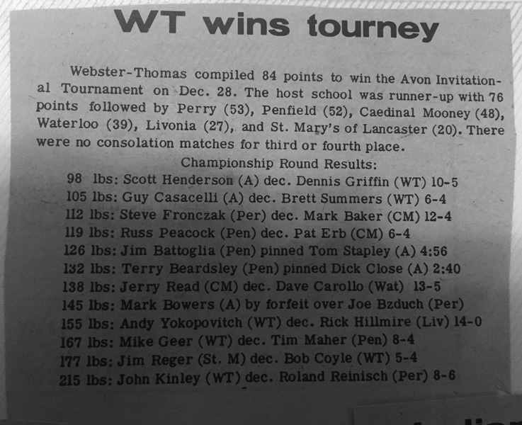 Webster Thomas wins tourney