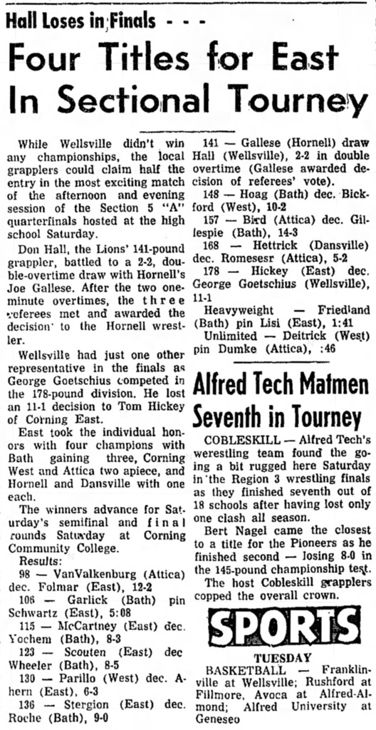 Four Titles for East in Sectional Tourney