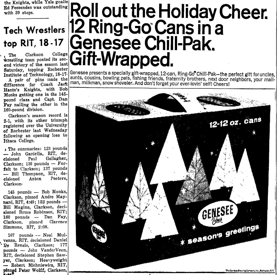 Tech Wrestlers top RIT, 18-17