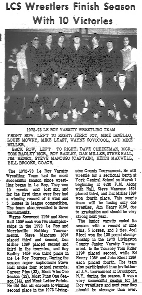 Le Roy Wrestlers Finish Season With 10 Victories