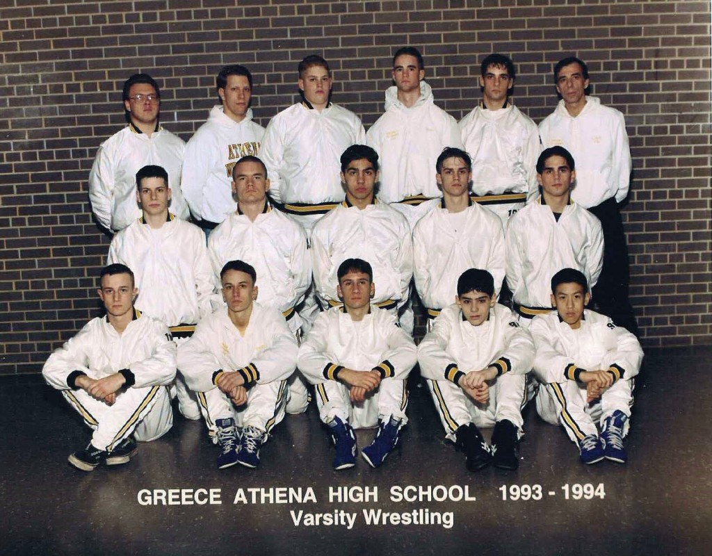 1993-1994 Greece Athena Trojans Varsity Wrestling Team