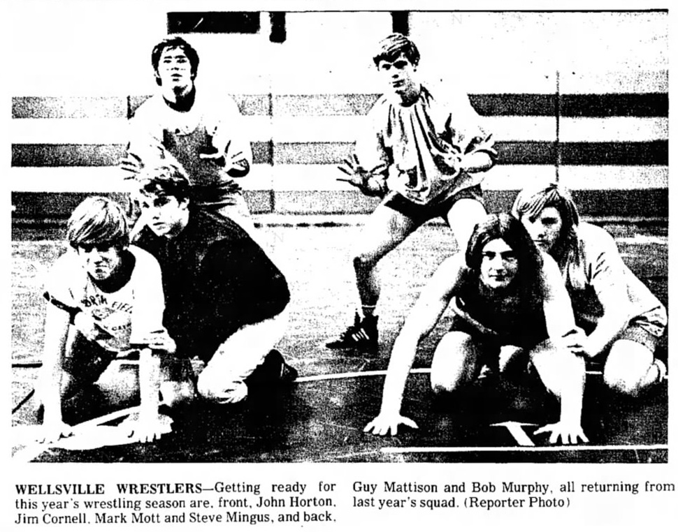 1973-1974 Wellsville Wrestlers