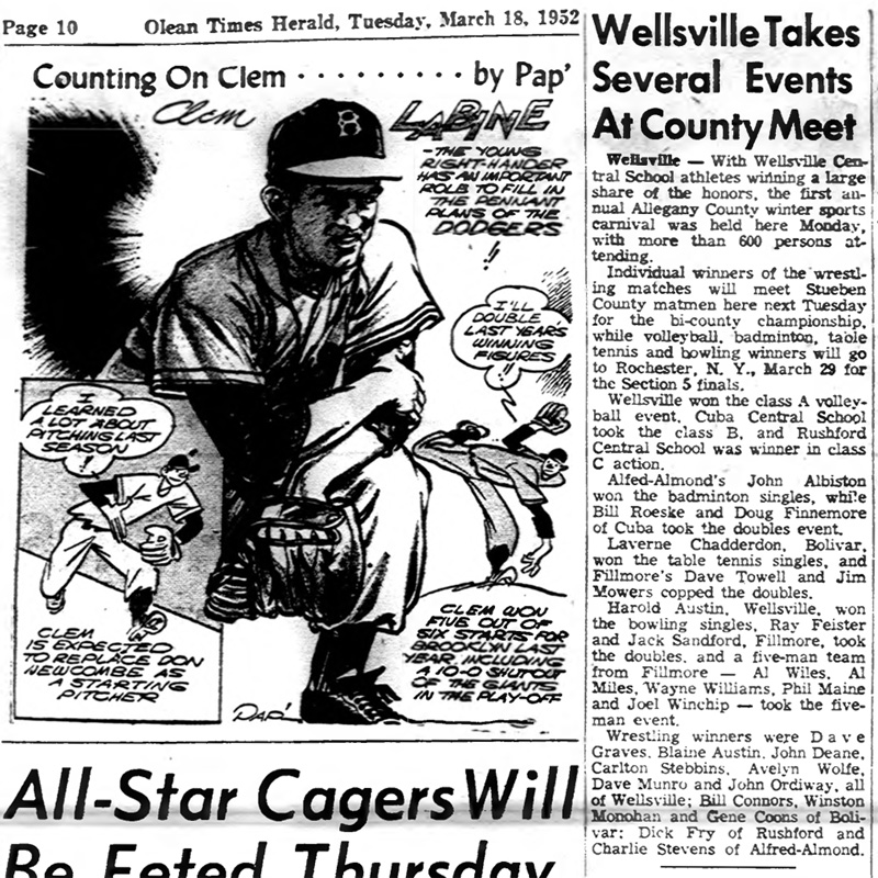 Wellsville Takes Several Events at County Meet