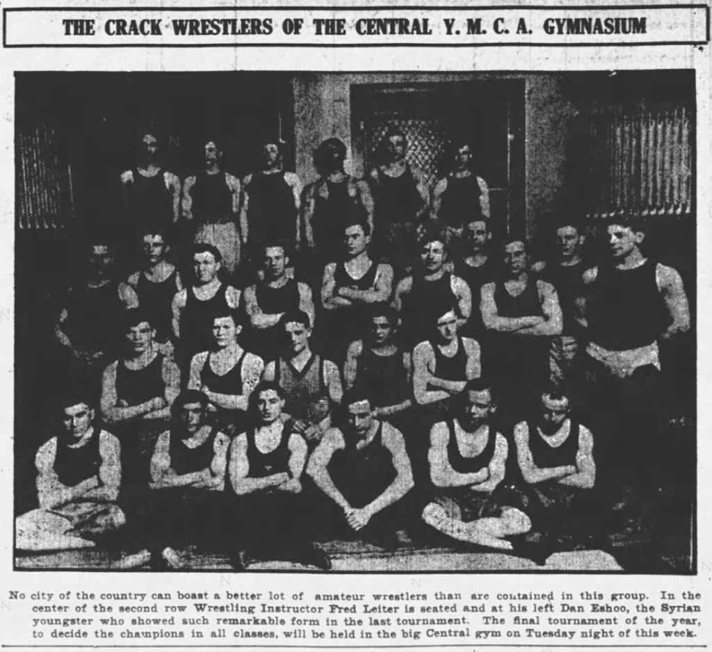The Crack Wrestlers of the Central Y.M.C.A. Gymnasium