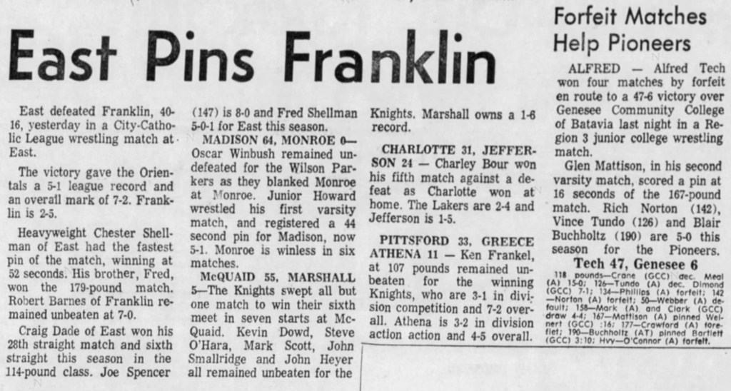 McQuaid 55, Marshall 5