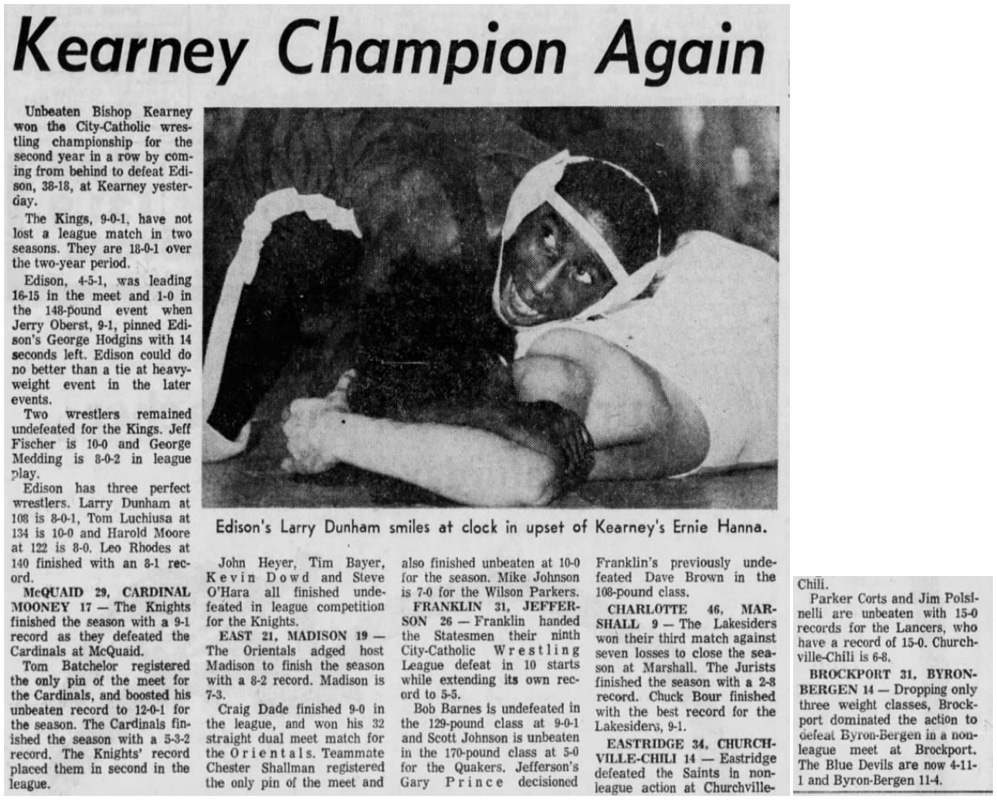 Eastridge 34, Churchville-Chili 14