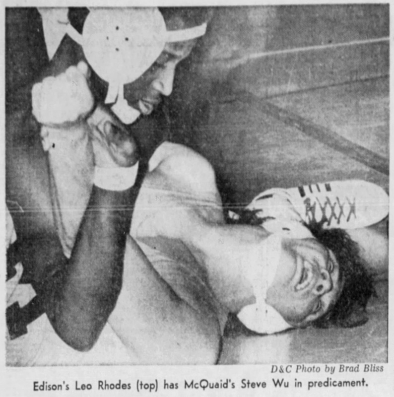 Leo Rhodes pins Steve Wu