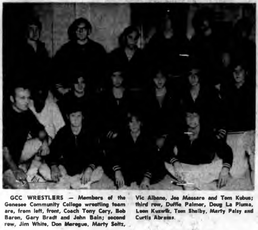 1970-1971 GCC Wrestlers