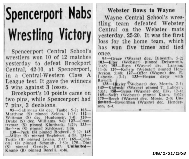 Spencerport Nabs Wrestling Victory