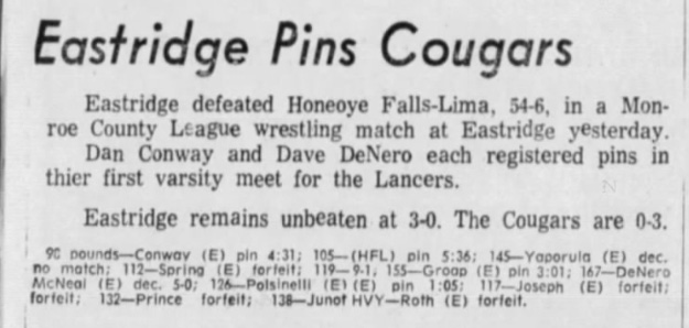 Eastridge Pins Cougars