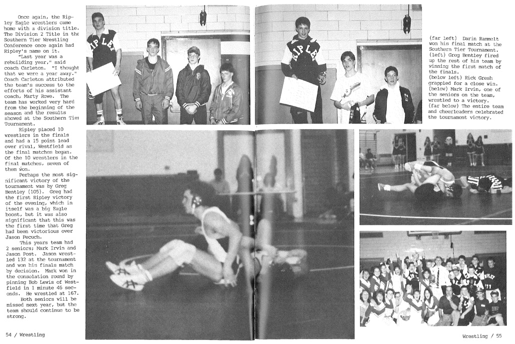 1991-1992 Ripley Eagles Wrestling