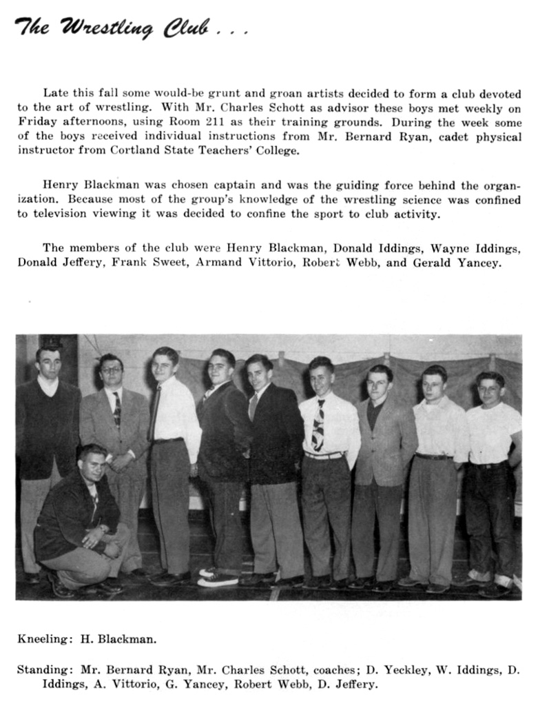 1952-1953 Phelps Bulldogs Wrestling