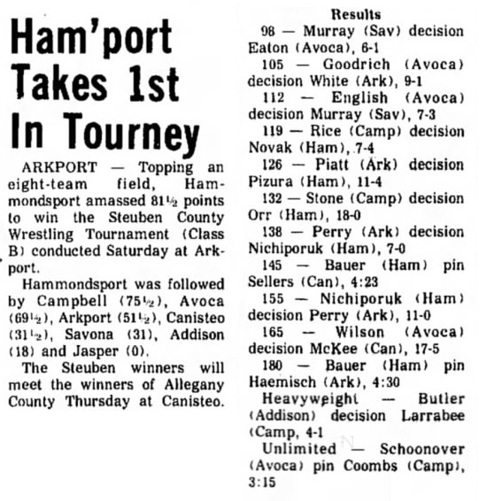 Ham'port Takes 1st In Tourney