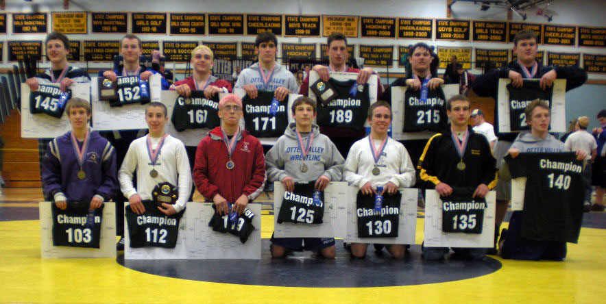 2009 Vermont State Wrestling Tournament Champions