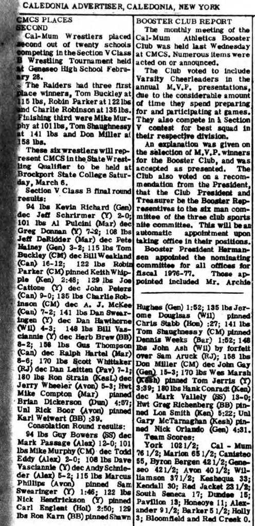 Cal-Mum Places Second