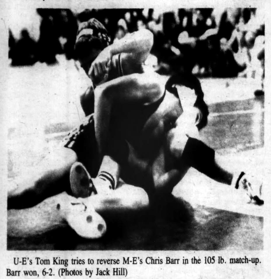 105-lbs. Tom King vs. Chris Barr