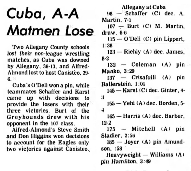A-A Matmen Lose