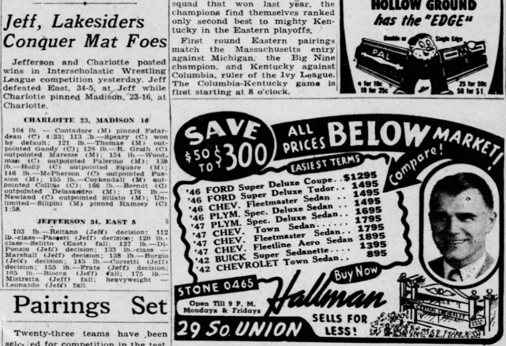 Jeff, Lakesiders Conquer Mat Foes