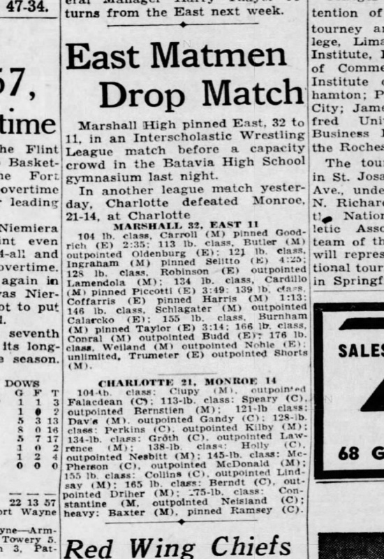 In another league match...