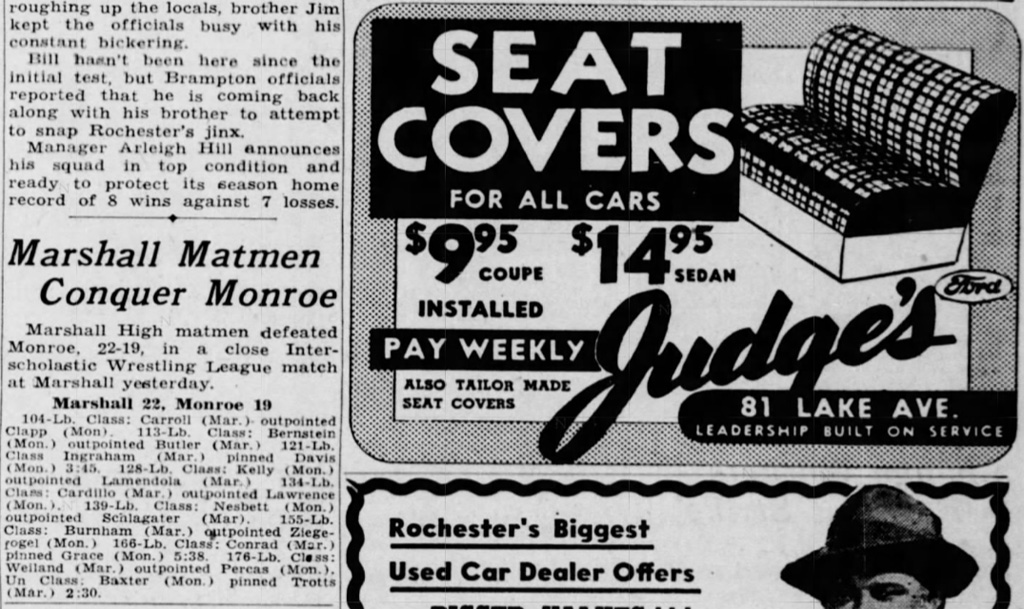 Marshall Matmen Conquer Monroe